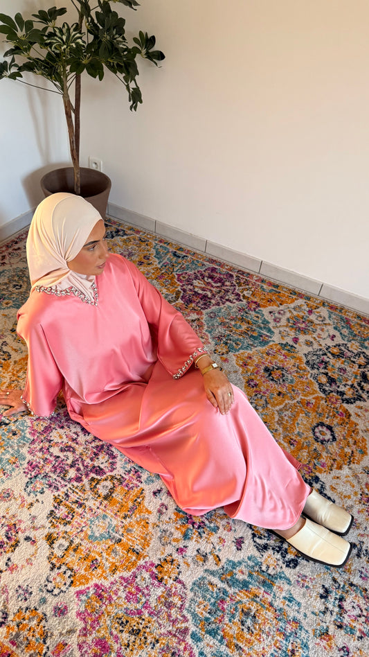 Abaya Mira corail
