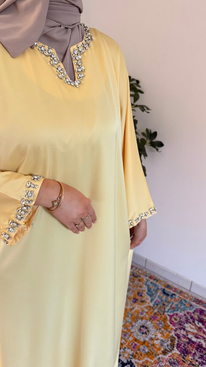 Abaya Mira jaune